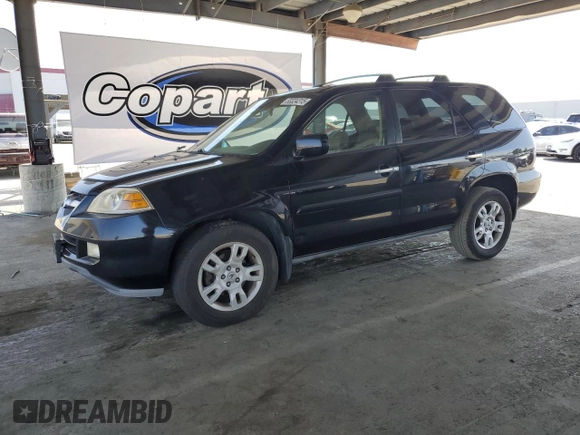 2006 Acura MDX Touring z VIN 2HNYD18896H507470, wystawiony jako Copart lot #53324315 z przebiegiem 184 313 mil mil oraz Szkoda całkowita • Salvage title. Historia ofert i sprzedaży dostępna na DreamBid. Obrazek 1.
