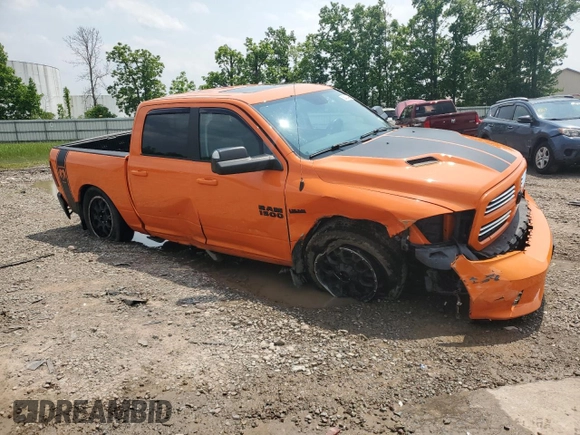 2015 Ram 1500 Sport z VIN 1C6RR7MT5FS702099, wystawiony jako Copart lot #59433445 z przebiegiem 92 060 mil mil oraz Szkoda całkowita • Salvage title. Historia ofert i sprzedaży dostępna na DreamBid. Obrazek 4.