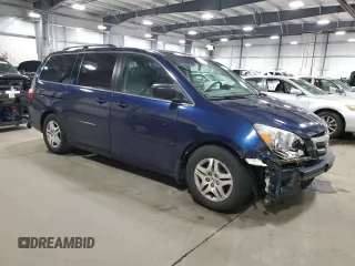 2005 Honda Odyssey EX-L with VIN 5FNRL38625B024415, listed as a Copart auction lot 52380955 with 182,660 mi miles and Salvage Title. Bid and sale history available at carsss.com. Image 4.