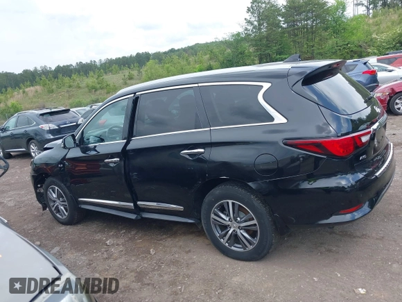 2020 Infiniti QX60 LUXE with VIN 5N1DL0MM8LC516594, listed as a IAAI auction lot 42136299 with 92,747 mi miles. Bid and sale history available at carsss.com. Image 14.