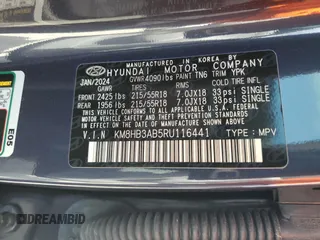 2024 Hyundai Kona SEL with VIN KM8HB3AB5RU116441, listed as a Copart auction lot 72731254 with 3,679 mi miles and Non Repairable. Bid and sale history available at carsss.com. Image 14.