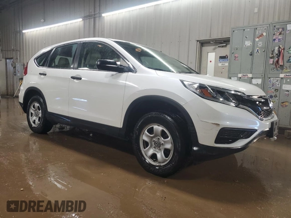 2015 Honda CR-V LX with VIN 5J6RM4H35FL064991, listed as a Copart auction lot 47058565 with 65,948 mi miles and Salvage Title. Bid and sale history available at DreamBid. Image 4.