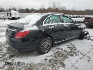 2015 Mercedes-Benz C 300 Luxury with VIN 55SWF4KB1FU025609, listed as a Copart auction lot 86114844 with 81,580 mi miles and Clean Title. Bid and sale history available at carsss.com. Image 3.