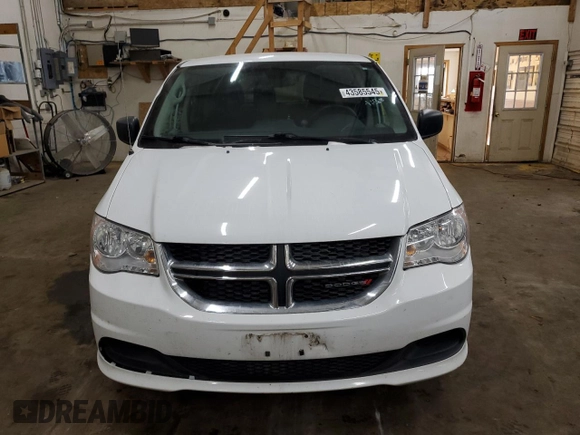 2020 Dodge Grand Caravan SE with VIN 2C4RDGBG0LR196885, listed as a Copart auction lot 43585545 with 124,942 mi miles and Salvage Title. Bid and sale history available at DreamBid. Image 5.