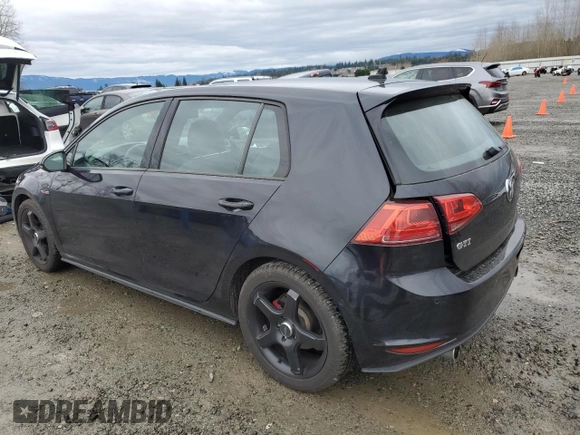 2016 Volkswagen Golf GTI SE with VIN 3VW5T7AU4GM009845, listed as a Copart auction lot 48909785 with 87,379 mi miles and Salvage Title. Bid and sale history available at carsss.com. Image 2.