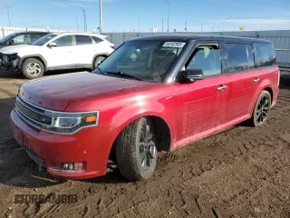 2018 Ford Flex Limited EcoBoost with VIN 2FMHK6DT5JBA15027, listed as a Copart auction lot 46102905 with 114,714 mi miles and Salvage Title. Bid and sale history available at carsss.com. Image 1.