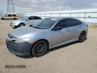 2016 Honda Civic Sedan LX with VIN 19XFC2F57GE202545, listed as a Copart auction lot 53716305 with 206,424 mi miles and Salvage Title. Bid and sale history available at carsss.com. Image 1.