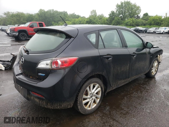 2013 Mazda 3 i Touring with VIN JM1BL1LP1D1809229, listed as a Copart auction lot 55988515 with 125,006 mi miles and Salvage title. Bid and sale history available at DreamBid. Image 3.