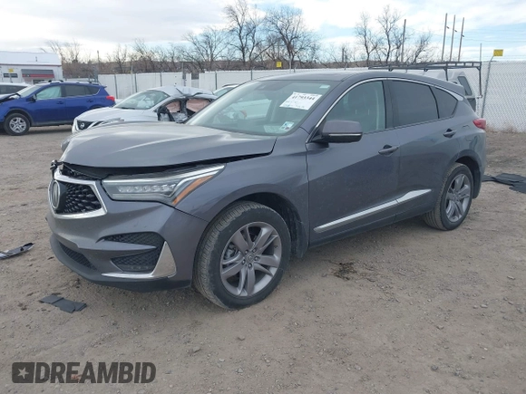 2019 Acura RDX Advance with VIN 5J8TC1H71KL008218, listed as a IAAI auction lot 41793344 with 110,633 mi miles and . Bid and sale history available at DreamBid. Image 2.
