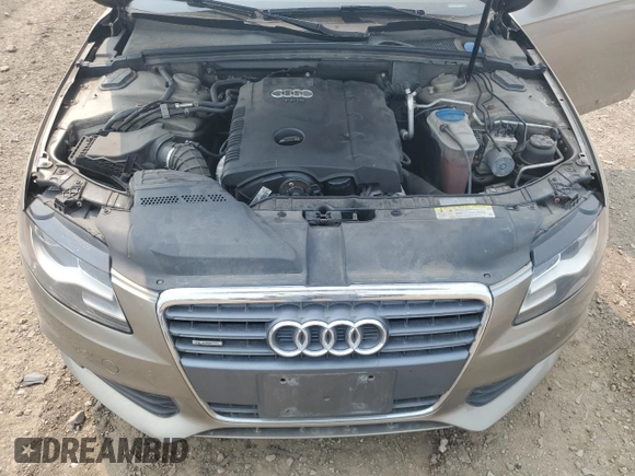 2011 Audi A4 Premium Plus with VIN WAUFFAFL4BN009433, listed as a Copart auction lot 59301185 with 122,158 mi miles and Salvage title. Bid and sale history available at DreamBid. Image 11.