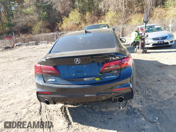 2018 Acura TLX w/A-SPEC Pkg with VIN 19UUB3F60JA004295, listed as a IAAI auction lot 40900343 with 48,264 mi miles. Bid and sale history available at carsss.com. Image 16.