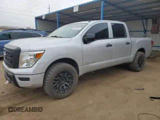 2020 Nissan Titan S with VIN 1N6AA1EC5LN510116, listed as a Copart auction lot 49170515 with 55,362 mi miles and Salvage title. Bid and sale history available at DreamBid. Image 1.
