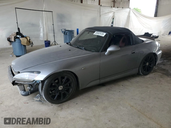 2005 Honda S2000 z VIN JHMAP21495S004569, wystawiony jako Copart lot #59552415 z przebiegiem 86 276 mil mil oraz Czysty tytuł • Clean title. Historia ofert i sprzedaży dostępna na DreamBid. Obrazek 1.