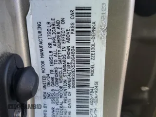 2005 Toyota Corolla CE with VIN 1NXBR32EX5Z364804, listed as a Copart auction lot 64196865 with 238,963 mi miles and Salvage title. Bid and sale history available at DreamBid. Image 12.