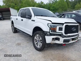 2018 Ford F-150 XL with VIN 1FTFW1E57JKF55049, listed as a IAAI auction lot 42099491 with 159,170 mi miles and . Bid and sale history available at DreamBid. Image 1.