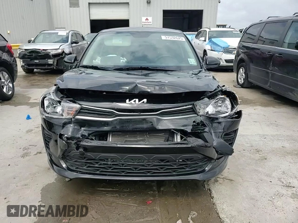 2022 Kia Rio S with VIN 3KPA24ADXNE502195, listed as a Copart auction lot 51532625 with 29,981 mi miles and Salvage Title. Bid and sale history available at carsss.com. Image 13.