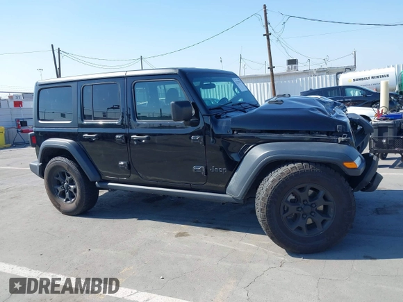 2020 Jeep Wrangler Unlimited Freedom with VIN 1C4HJXDG0LW238819, listed as a IAAI auction lot 42139357 with 67,619 mi miles and . Bid and sale history available at DreamBid. Image 13.