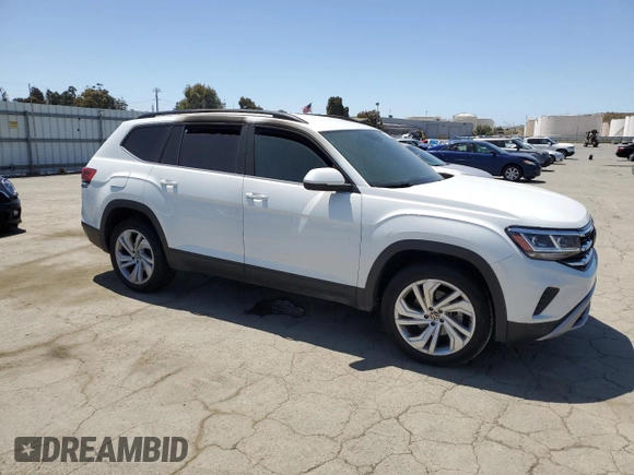 2021 Volkswagen Atlas SE z VIN 1V2WR2CA3MC581108, wystawiony jako Copart lot #55703125 z przebiegiem 76 194 mil mil oraz Szkoda całkowita • Salvage title. Historia ofert i sprzedaży dostępna na DreamBid. Obrazek 4.