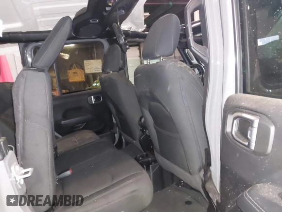 2022 Jeep Wrangler Unlimited Sahara with VIN 1C4HJXENXNW251089, listed as a IAAI auction lot 41728817 with 48,438 mi miles and . Bid and sale history available at DreamBid. Image 8.
