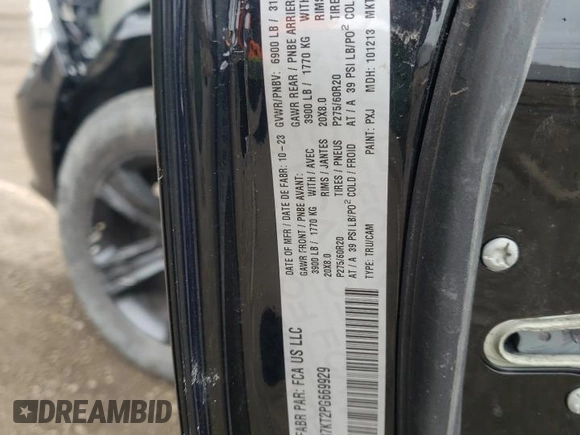2023 Ram 1500 Express z VIN 3C6RR7KT2PG669929, wystawiony jako Copart lot #52621465 z przebiegiem 9 085 mil mil oraz Szkoda całkowita • Salvage title. Historia ofert i sprzedaży dostępna na DreamBid. Obrazek 12.