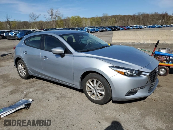 2017 Mazda 3 Sport with VIN 3MZBN1K76HM107389, listed as a Copart auction lot 53777005 with 87,402 mi miles and Salvage Title. Bid and sale history available at DreamBid. Image 4.