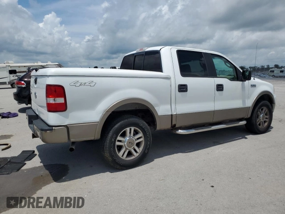 2005 Ford F-150 XLT with VIN 1FTPW14515KE37624, listed as a Copart auction lot 60975915 with 118,976 mi miles and Salvage title. Bid and sale history available at DreamBid. Image 3.