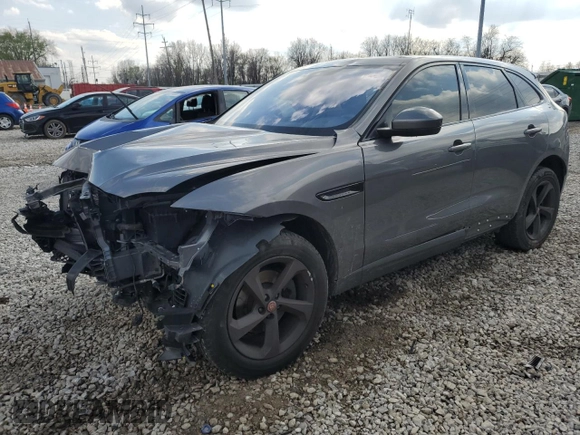 2018 Jaguar F-Pace 25t Premium z VIN SADCJ2FXXJA259041, wystawiony jako Copart lot #52175695 z przebiegiem Nie podano mil oraz Szkoda całkowita • Salvage title. Historia ofert i sprzedaży dostępna na DreamBid. Obrazek 1.