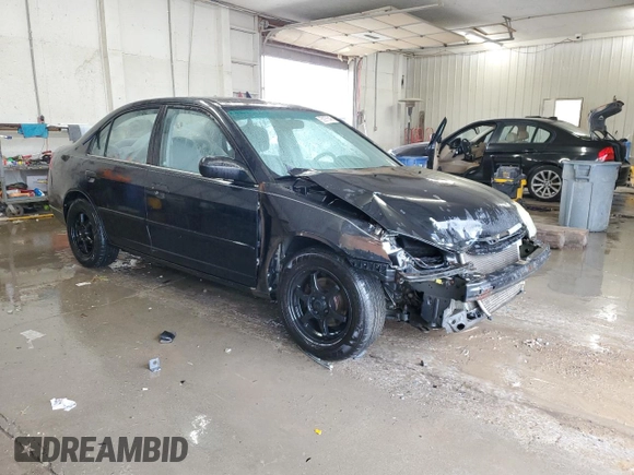 2001 Honda Civic LX z VIN 1HGES16541L056694, wystawiony jako Copart lot #55975545 z przebiegiem 236 522 mil mil oraz Szkody całkowita. Historia ofert i sprzedaży dostępna na DreamBid. Obrazek 4.