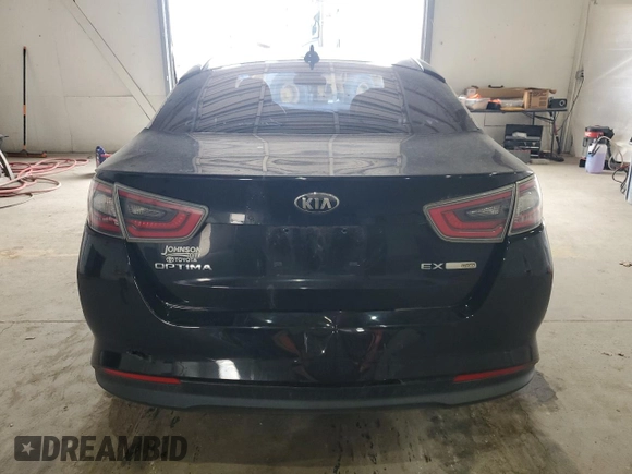 2014 Kia Optima Hybrid EX with VIN KNAGN4AD9E5068880, listed as a Copart auction lot 54985055 with 0 mi miles and Clean Title. Bid and sale history available at carsss.com. Image 6.