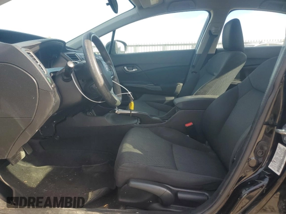 2015 Honda Civic Sedan LX with VIN 19XFB2F55FE259442, listed as a Copart auction lot 43246975 with 87,205 mi miles and Salvage Title. Bid and sale history available at carsss.com. Image 7.