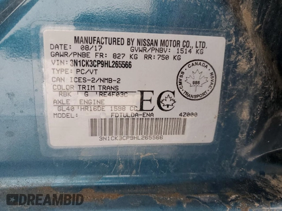 2017 Nissan Micra S z VIN 3N1CK3CP9HL265566, wystawiony jako Copart lot #86695364 z przebiegiem 40 078 mil mil oraz Tytuł czysty. Historia ofert i sprzedaży dostępna na DreamBid. Obrazek 13.