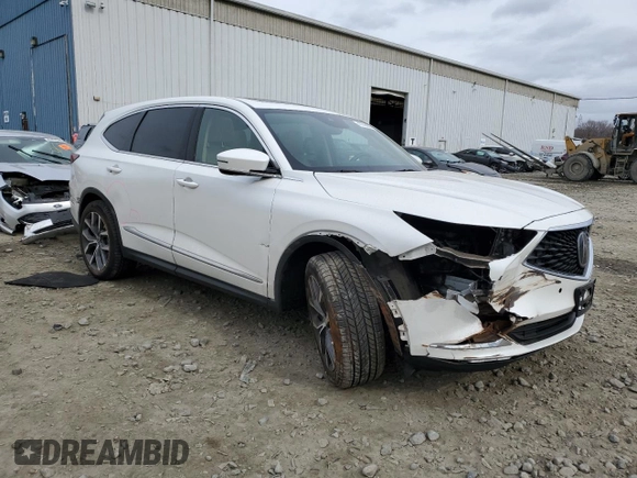 2022 Acura MDX w/Technology Package with VIN 5J8YE1H45NL043239, listed as a Copart auction lot 47295685 with 40,427 mi miles and Salvage Title. Bid and sale history available at carsss.com. Image 4.