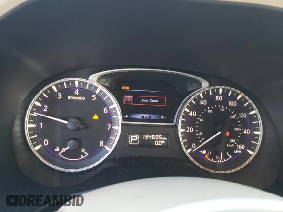 2013 Infiniti JX35 with VIN 5N1AL0MN2DC301547, listed as a Copart auction lot 75931014 with 134,695 mi miles and Salvage Title. Bid and sale history available at carsss.com. Image 9.