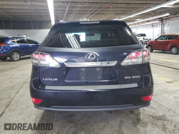 2010 Lexus RX 350 with VIN 2T2ZK1BA6AC024545, listed as a Copart auction lot 59081195 with 177,587 mi miles and Salvage title. Bid and sale history available at DreamBid. Image 6.