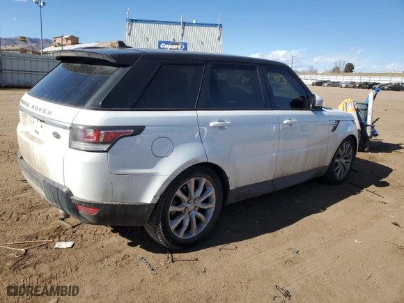 2016 Land Rover Range Rover Sport V6 Diesel HSE with VIN SALWR2KF0GA577914, listed as a Copart auction lot 44197235 with NaN miles and Clean Title. Bid and sale history available at carsss.com. Image 3.