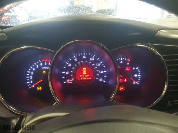 2013 Kia Optima LX with VIN 5XXGM4A70DG209247, listed as a Copart auction lot 63118703 with 199,205 mi miles and Salvage Title. Bid and sale history available at carsss.com. Image 9.