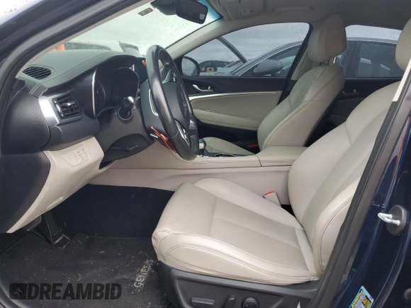 2019 Genesis G70 2.0T Advanced with VIN KMTG64LAXKU020441, listed as a Copart auction lot 75075854 with 49,106 mi miles and Non Repairable. Bid and sale history available at carsss.com. Image 7.