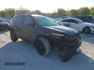 2018 Jeep Cherokee Trailhawk with VIN 1C4PJMBX7JD517299, listed as a IAAI auction lot 42022770 with 62,865 mi miles. Bid and sale history available at carsss.com. Image 1.