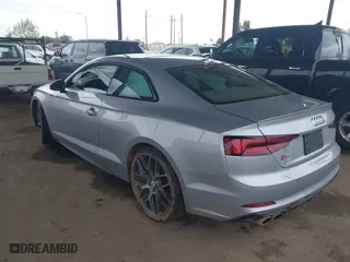 2019 Audi S5 Coupe Premium Plus with VIN WAUP4AF50KA016933, listed as a IAAI auction lot 41755604 with 50,219 mi miles. Bid and sale history available at carsss.com. Image 3.