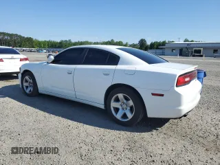 2014 Dodge Charger Police with VIN 2C3CDXAT8EH203468, listed as a Copart auction lot 55890735 with 119,327 mi miles and Salvage title. Bid and sale history available at DreamBid. Image 2.