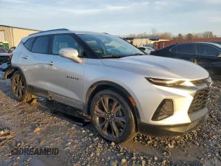 2019 Chevrolet Blazer RS z VIN 3GNKBERS1KS673158, wystawiony jako Copart lot #45166445 z przebiegiem 80 406 mil mil oraz Szkoda całkowita • Salvage title. Historia ofert i sprzedaży dostępna na DreamBid. Obrazek 4.