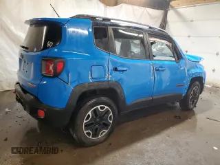 2015 Jeep Renegade Trailhawk with VIN ZACCJBCT0FPB74673, listed as a Copart auction lot 63626295 with 152,146 mi miles and Salvage title. Bid and sale history available at DreamBid. Image 3.