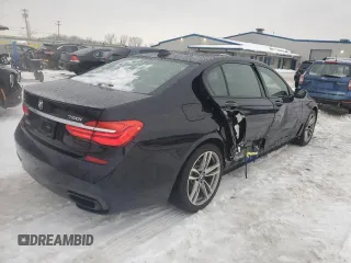 2018 BMW 7 Series 750i xDrive with VIN WBA7F2C54JB238260, listed as a Copart auction lot 89202965 with 51,634 mi miles and Salvage Title. Bid and sale history available at carsss.com. Image 3.