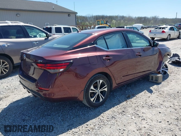 2020 Nissan Sentra SV z VIN 3N1AB8CV9LY217970, wystawiony jako IAAI lot #41989185 z przebiegiem 84 356 mil mil oraz . Historia ofert i sprzedaży dostępna na DreamBid. Obrazek 4.