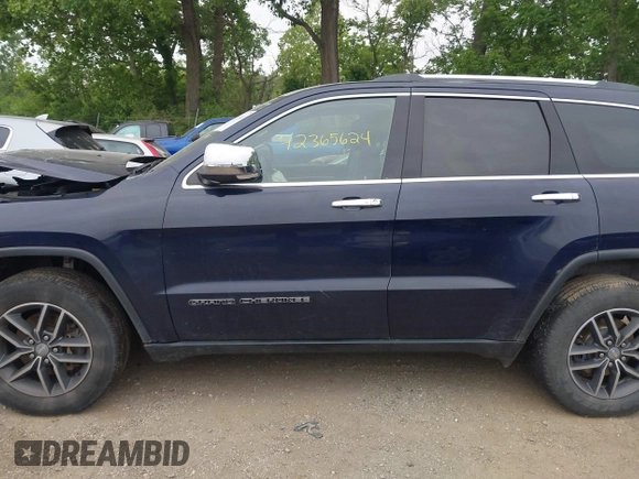 2018 Jeep Grand Cherokee Limited z VIN 1C4RJFBG9JC365715, wystawiony jako IAAI lot #42365624 z przebiegiem 125 639 mil mil oraz . Historia ofert i sprzedaży dostępna na DreamBid. Obrazek 14.