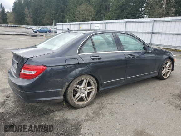 2013 Mercedes-Benz C-Class C 250 Sport with VIN WDDGF4HB0DA772708, listed as a Copart auction lot 51168445 with 38,790 mi miles and Salvage Title. Bid and sale history available at carsss.com. Image 3.
