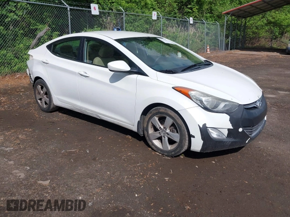 2013 Hyundai Elantra GLS with VIN 5NPDH4AE3DH349870, listed as a IAAI auction lot 42152053 with 140,932 mi miles and . Bid and sale history available at DreamBid. Image 1.