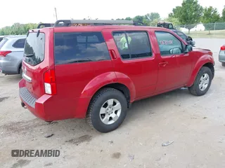 2011 Nissan Pathfinder LE with VIN 5N1AR1NBXBC619356, listed as a IAAI auction lot 42681056 with 162,112 mi miles and . Bid and sale history available at DreamBid. Image 4.
