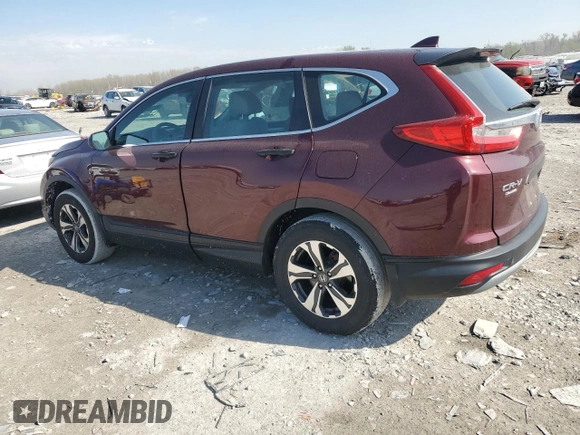 2018 Honda CR-V LX with VIN 2HKRW6H37JH214172, listed as a Copart auction lot 52156335 with 64,952 mi miles and Salvage Title. Bid and sale history available at DreamBid. Image 2.