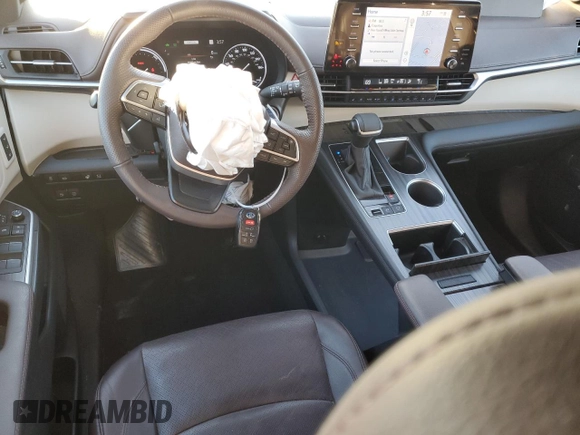 2023 Toyota Sienna Platinum with VIN 5TDESKFC7PS090512, listed as a Copart auction lot 85953464 with 24,825 mi miles and Salvage Title. Bid and sale history available at DreamBid. Image 8.